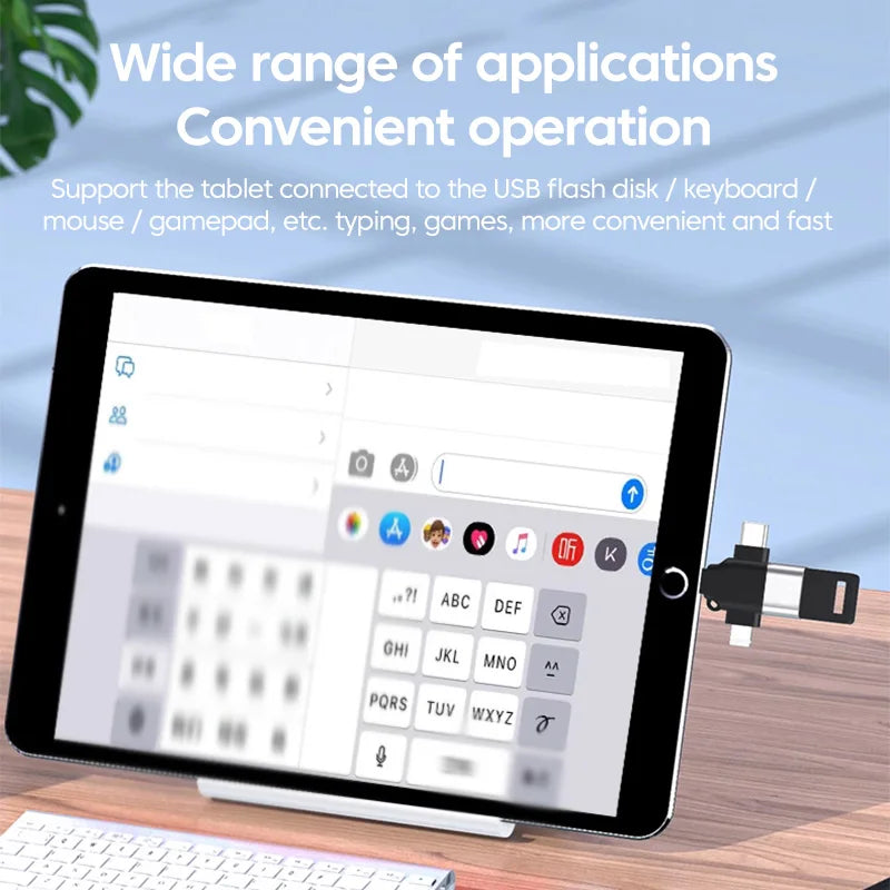 Olaf 3 in 1 OTG Adapter USB3.0 to Micro USB/Type C/Lightning Converter For iphone Xiaomi Samsung Mouse Keyboard U Flash drive