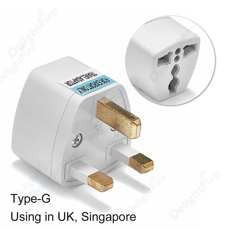 EU Plug Adapter CN American US To EU Euro European Korea Russia FR Universal Travel Adapter 2Pin AC Converter Power Adaptor