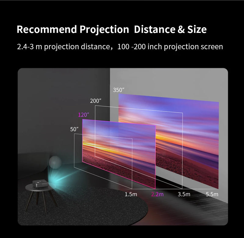 ThundeaL 1080P Projector TD97 WiFi Android LED Full HD Projector 2K 4K Video Proyector TD97W Home Theater Movie Cinema Beamer