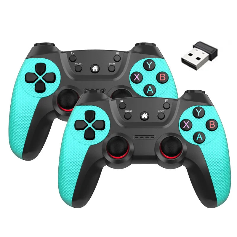 NEW Arrivals Wireless 2.4G Double Game Controller Video Game For Game Box Game Stick PC Smart TV Box 2.4G Gamepad Joystick