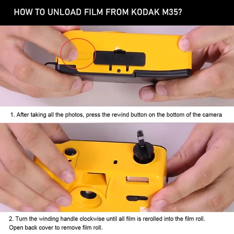 Kodak M35 Film Camera Non-Disposable Original Retro Film Machine Manual Replaceable Reusable Film Camera With Flash Function