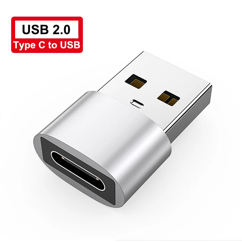 USB 3.0 To Type C Adapter  LED OTG To USB C USB-A To Micro USB Type-C Female Connector For HUAWEI Samsung Xiaomi  POCO Adapters