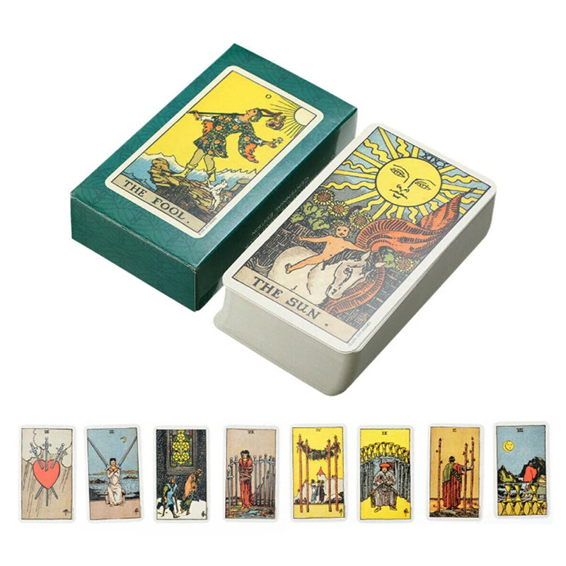 1Box Mini Tell Story Card Games Magical Smith Tarot Cards Deck Edition Mysterious Tarot Board Game 78 Card