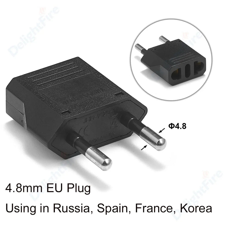 US To EU Plug Adapter Japan Chinese American To Euro European Travel Adapter 2Pin Plug Type C Power Converter Electric Socket