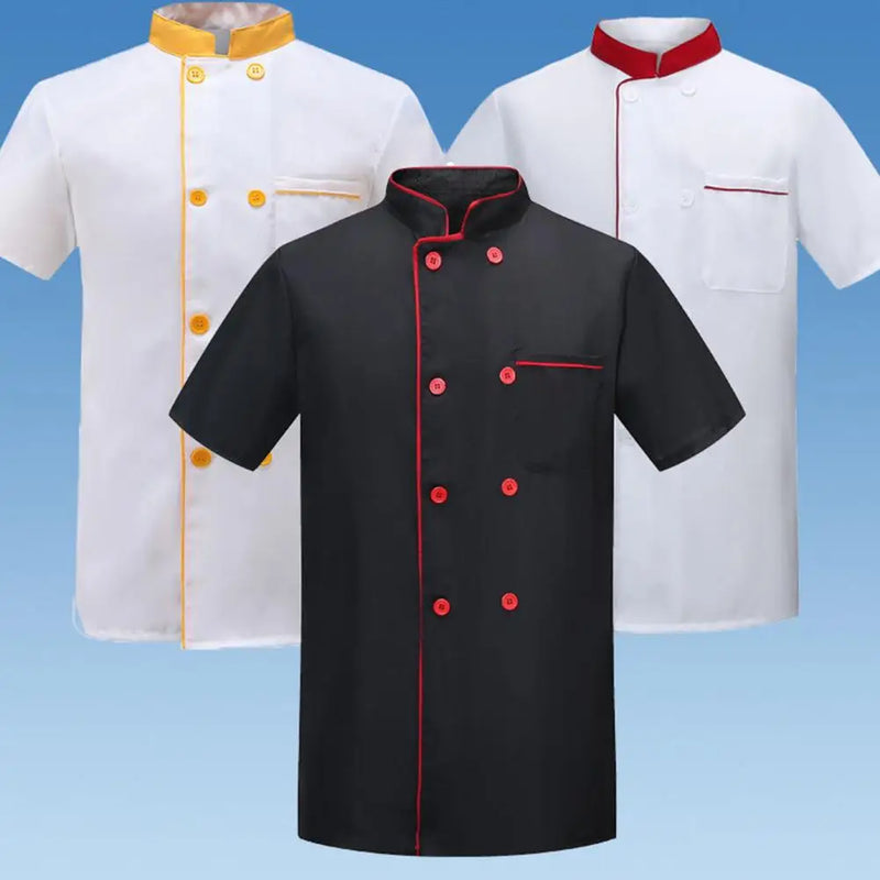 Stain-resistant Chef Jacket Breathable Stain-resistant Chef Uniform for Kitchen Bakery Restaurant for Cooks for Canteen