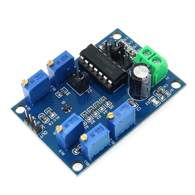 ICL8038 Waveform Signal Generator Sine Triangle Square Wave Module 10Hz-450KHz Medium and Low Frequency Signal Source 12V to 15V