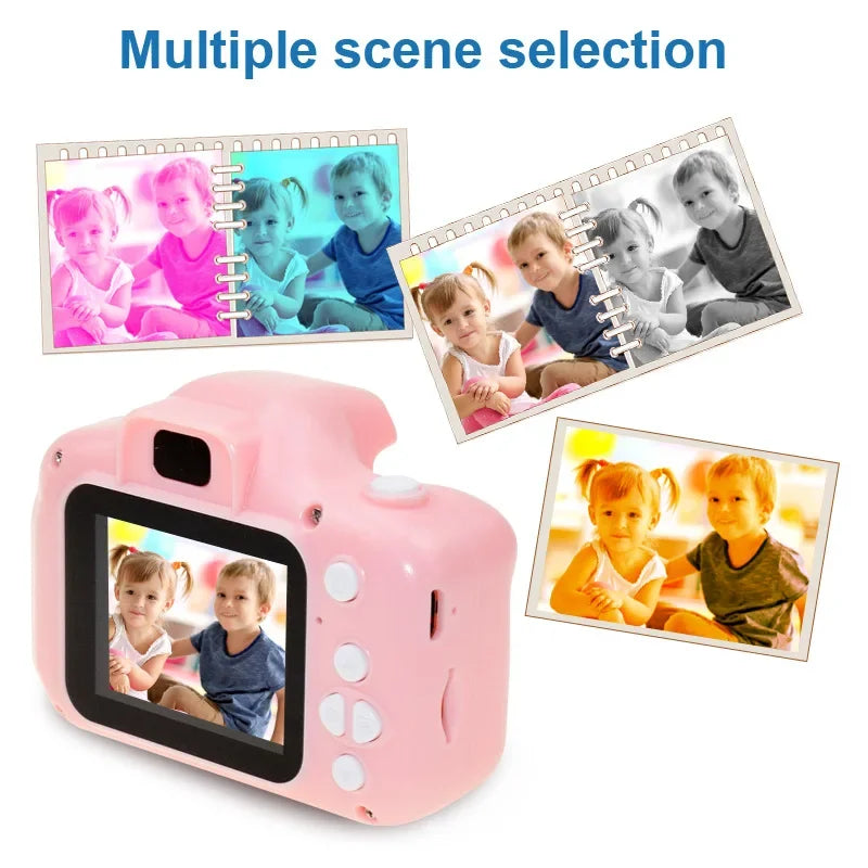 X2 Kids Digital Mini Camera 1080P HD Screen Outdoor Photography Toys Birthday Gifts For Girls Boys Single-lens Reflex Camcorder