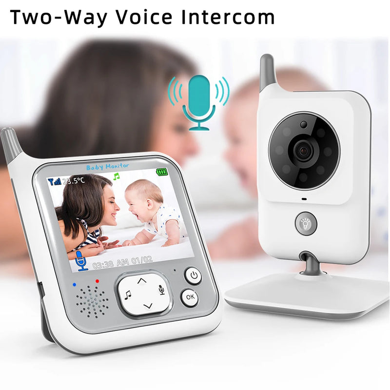 TakTark Video Baby Monitor 3.2 Inch / 2.8 Inch Wireless Security Camera Auto Night Vision Intercom Temperature Monitoring Nanny