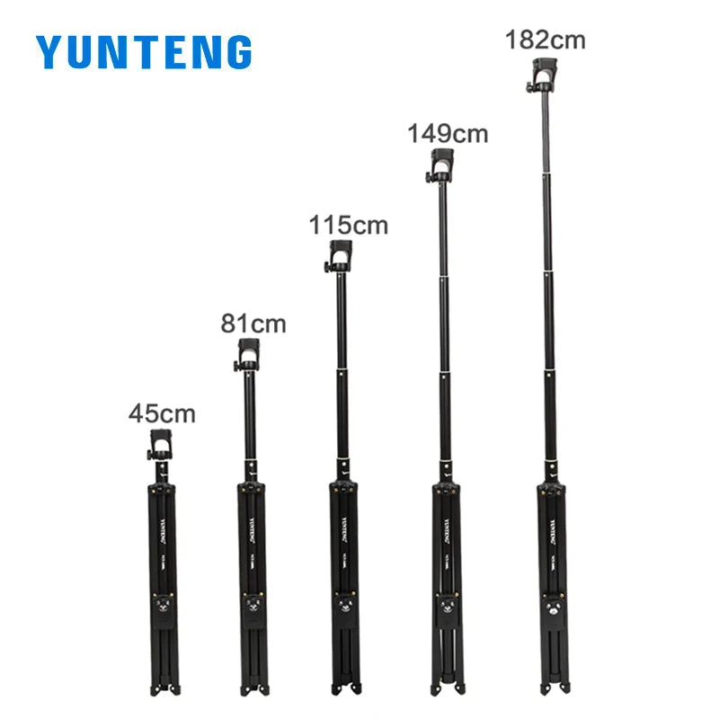 YUNTENG 1688L Mobile Phone Selfie Stick Tripod Heighten Hand-held Selfie Stick Bluetooth Remote Control Video Shooting Bracket