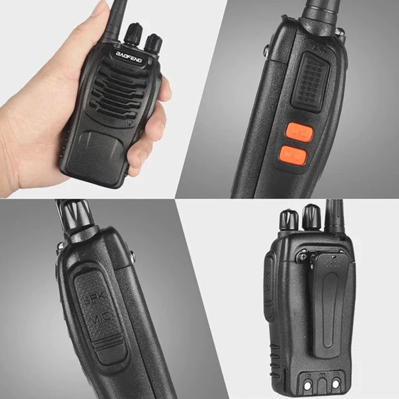 1/2Pack Baofeng BF-888S walkie talkie 888s UHF 400-470MHz 16Channel Portable two way radio with earpiece bf-888s transceiver T20