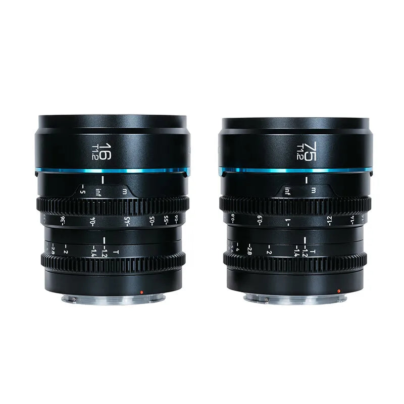 NEW ARRIVAL SIRUI Night Walker 16mm T1.2 75mm T1.2 S35 Cine Lens APS-C Large Aperture Lens for Sony E for Canon RF Fuji X L M4/3