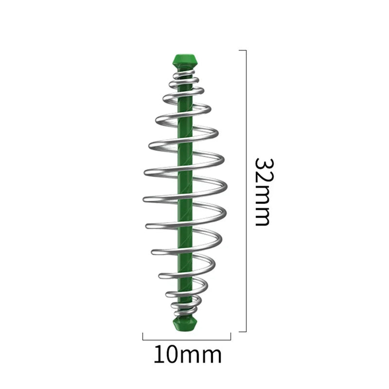 10pcs Spring Feeders Coil Inline Method Feeders Carp Tench Bream Method Feeder Nesting Device Fishing Tackle Accessories