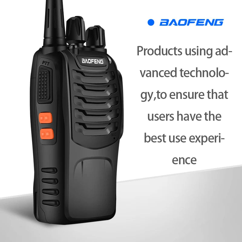 2Pcs/Lot baofeng BF-888S Walkie Talkie Two-way Radio Set BF 888s UHF 400-470MHz 16CH walkie-talkie Radios Transceiver