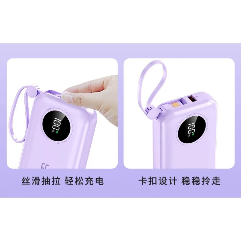 Super Fast Charge Power Banks PD20W 66W Mini Portable Powerbanks Spare Batteries Charger for IPhone Mi Samsung Cellphone