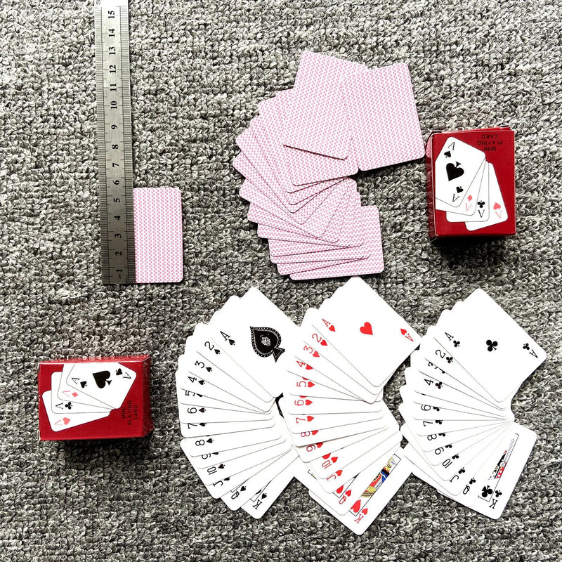 New 1 Piece Mini Cute Poker Cards Playing Game Creative Child Gift Outdoor Climbing Travel Accessories 5.3*3.8cm