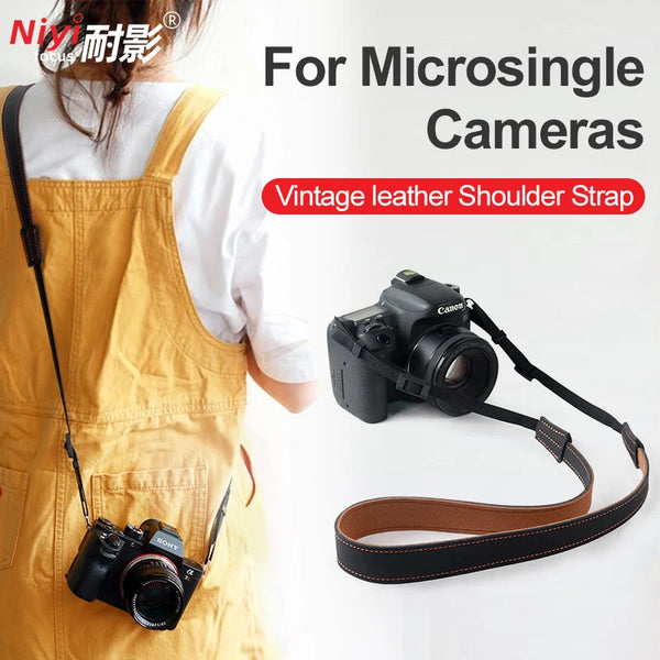 Camera Shoulder Strap Retro Micro Single Strap Suitable for Canon R8 R50 Nikon ZFC Sony A6300 Fuji XT5 XA7 Camera Accessories