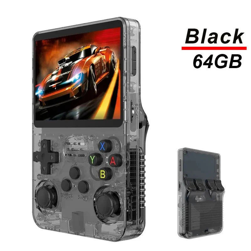 R36S Handheld Game Console 3.5 inch IPS Screen 64G Linux Portable Video Games Player Open Source System Arcade Retro Games