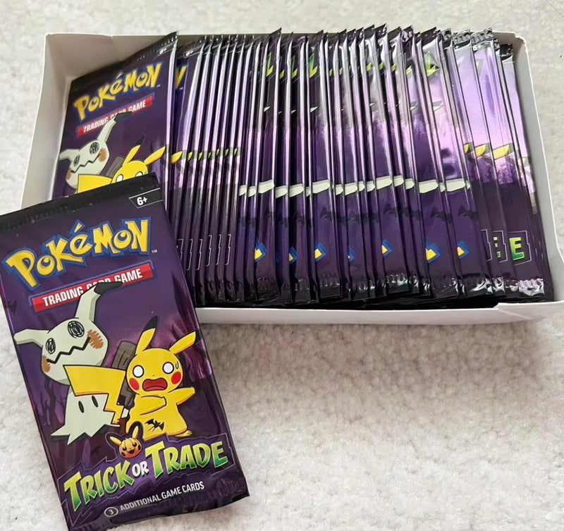 2024 Pokemon Cards Trick or Trade Halloween Booster Bundle Gengar pokemon TCG Child Party Game Limited Collection card