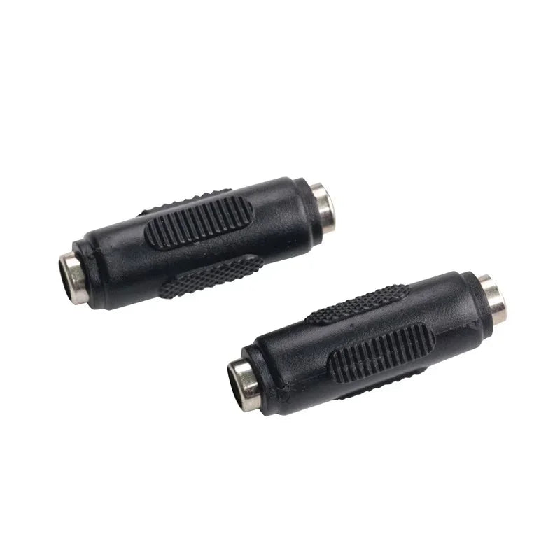 5/20PCS 5.5*2.1MM DC Conversion Head Jack Double Male to Male  Female to Female Panel Mounting Adapter Connector Plug For CCTV