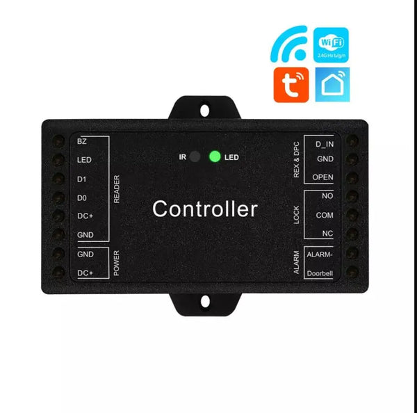 DC 12V Tuya Wifi Remote Control Sboard Mini Size Single Door Access Control Board controller Wiegand 26~44 bits Input 1000 User