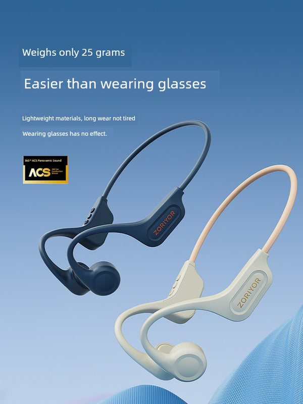 [Special for Sports] New Arrival Real Bone Conduction Bluetooth Headset Wireless Running Swimming Can Not Enter Otica Neck Hanging Type