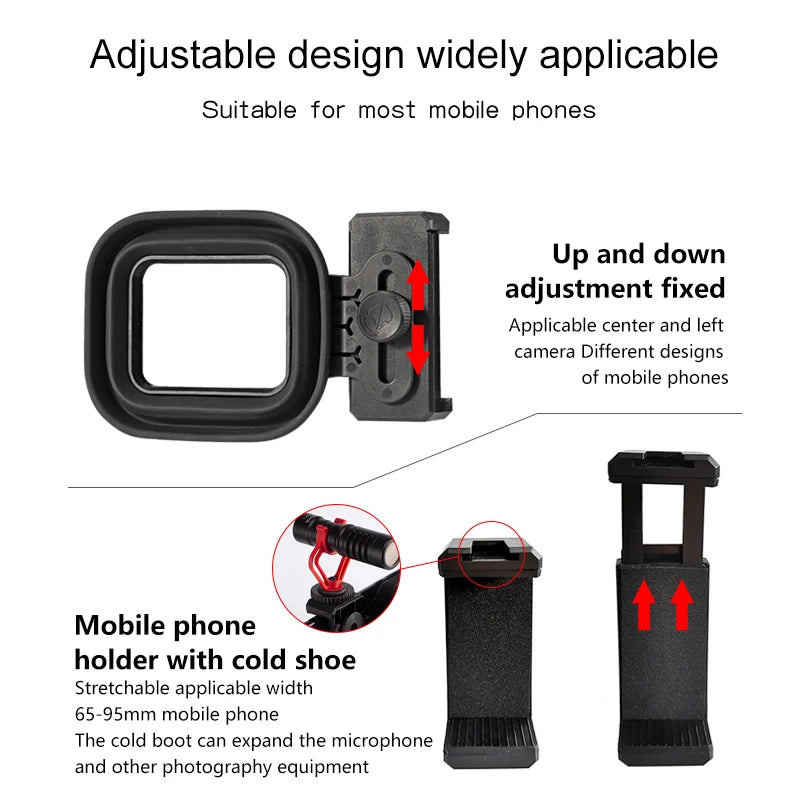 Universal Anti-Reflection Camera Lens Hood for iPhone 15/14 Samsung Android Phone Silicone Lens Hood for Photos Through Glass