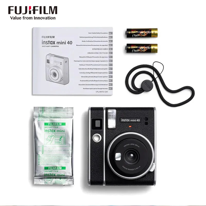 Original Fujifilm Instax Mini 40 Films Camera Hot Sale New Instant Photo Black Colour  Fuji Photo Paper