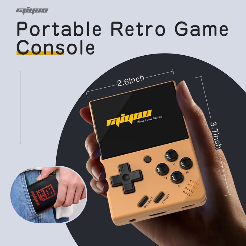 MIYOO MINI V4 PortableRetro Handheld Game Console 2.8Inch IPS Screen Video Game Consoles Linux System Classic Gaming Emulator