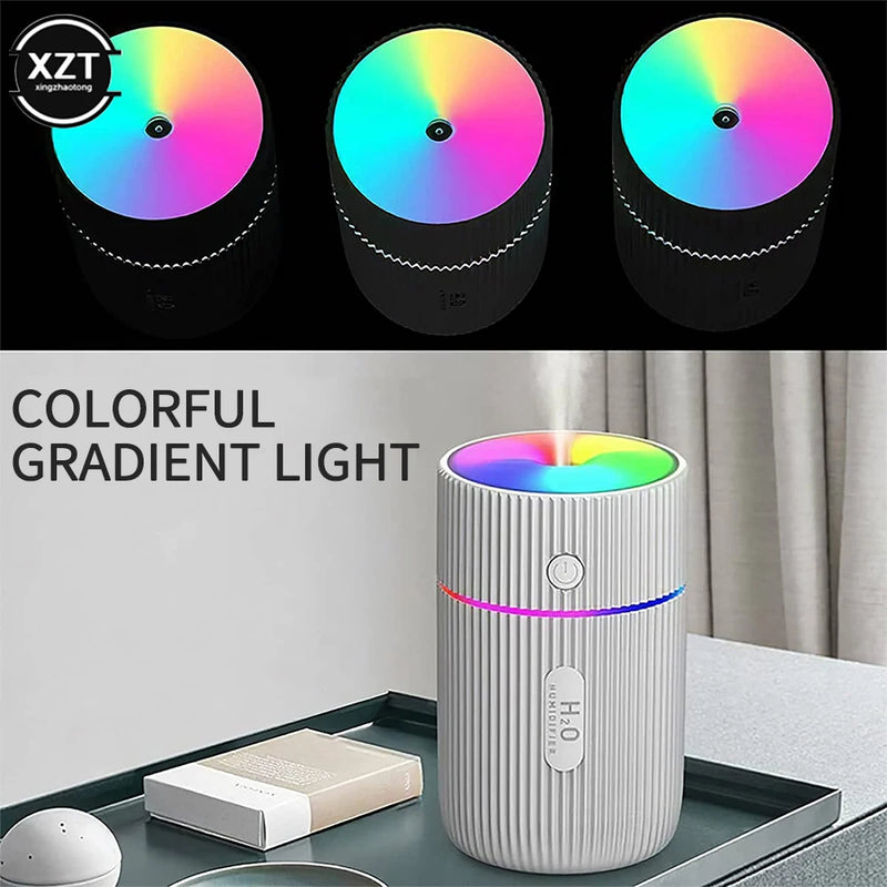 Mini Car Air Humidifier Portable Air Freshener With LED Night Light 2 Modes USB Power Oil Diffuser For Car Interior Accessories