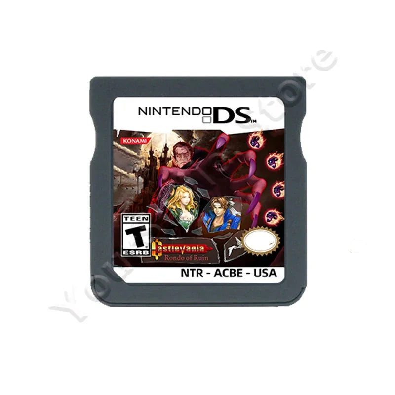 New NDS Game Cartridge Video Game Console Card Castlevania Series Rondo of Ruin Romhack English Version for NDS