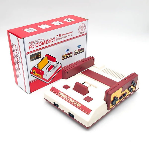 HB-102 High-definition Wireless Tv Game Console, Home Fc Famicom 2.4g Wireless Two Player Classic Game Console Kids Gift