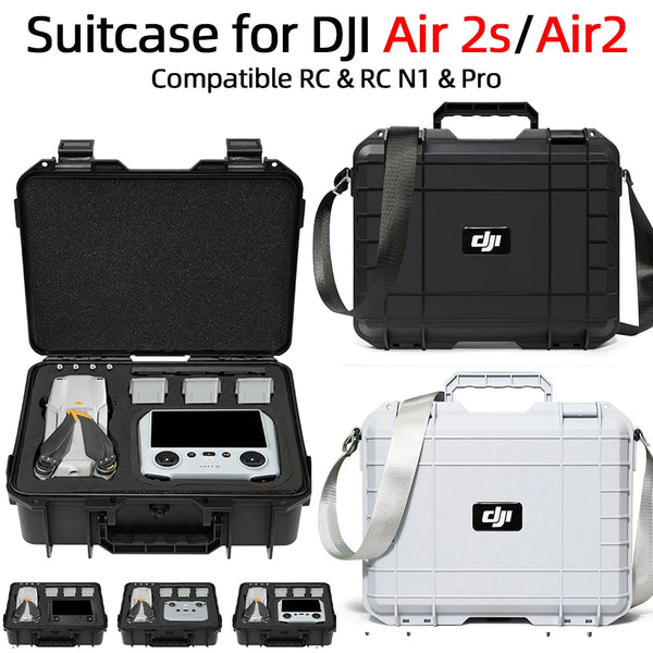 Explosion-Proof Box With Strap for DJI Mavic air2/air 2S Suitcase Travel Storage Bag for DJI RC-N1 RC Control Drone Accessories