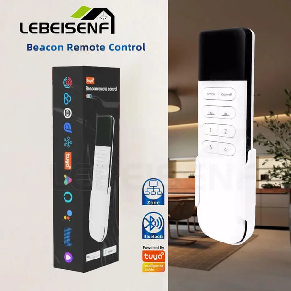 New Bluetooth Beacon 2.4G 4 Zones 8-Key RF Wireless Remote Control for Smart Tuya LED Strip Light WiFi Dimmer Groups Controller