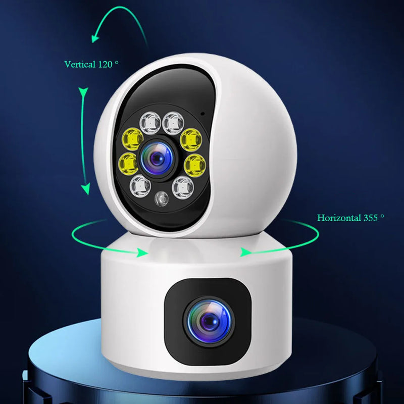 4K 5MP Dual Lens WIFI PTZ Camera AI Human Auto Tracking Indoor 5MP NVR Home Secuity CCTV Surveillance IP Camera