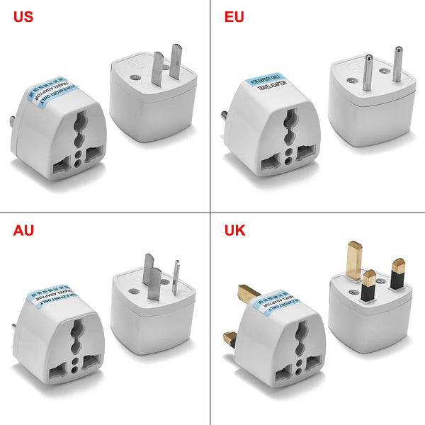 Universal Power Adapter Euro European EU To US America China CN British Australia AU Korea KR Travel Adapter AC Converter Plug