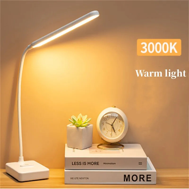 30 LED Reading Light Dimmable 3 Modes USB Rechargeable Touch Control Reading Study Light Table Lamp for Bedroom Christmas Gift