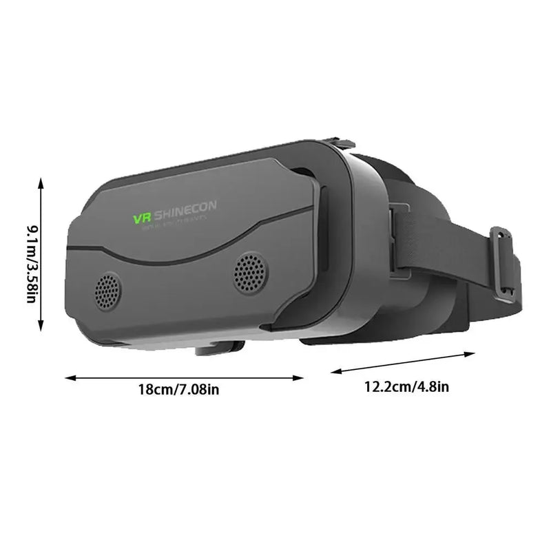 3d Virtual Reality Gaming Glasses Headset Dual Adjustable Focal Lengths Vr Glasses For 4.5-7.0 Inch Smartphones