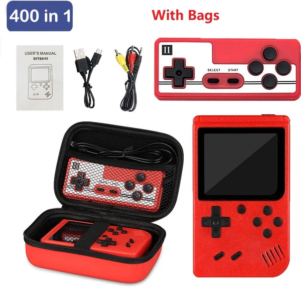 Retro Handheld Game Player With Bag Protection Video Game Console TV AV Out Mini Portable 8 Bit Game Console for Kids Gift