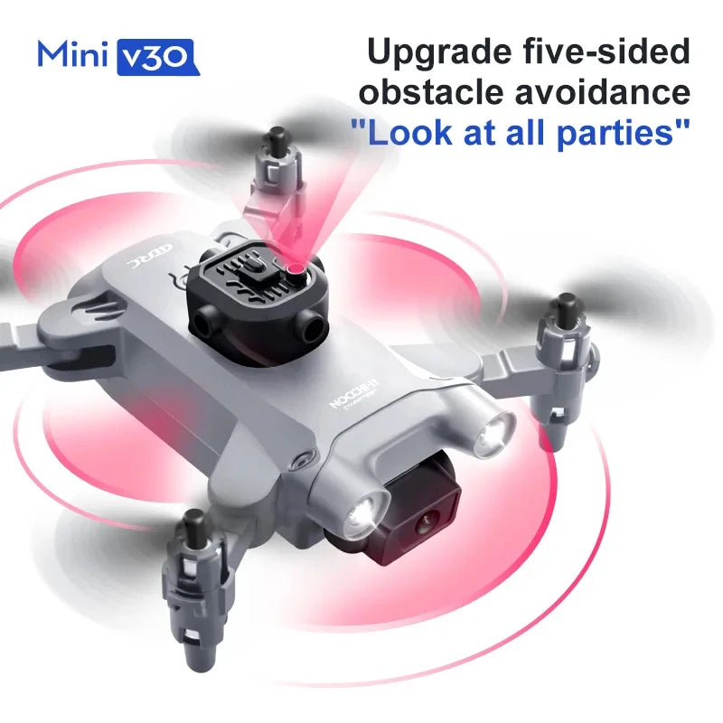 4DRC V30 Mini Drone 4K 1080P HD Camera Drones WiFi Obstacle Avoidance Foldable Quadcopter RC Helicopter Small Dron Toys for Kids