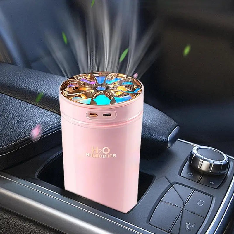 Wireless Car Diffuser Humidifier Auto Air Purifier Aromo Air Freshener With LED Light Travel Humidifier Mini Humidifier for all