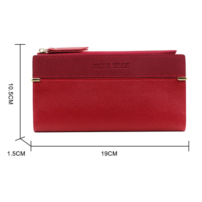 Fashion Women Wallet Long Korean Style Brand Women Purse Zipper Ladies Phone Wallet Two Fold Female Coin Purse Card Holders