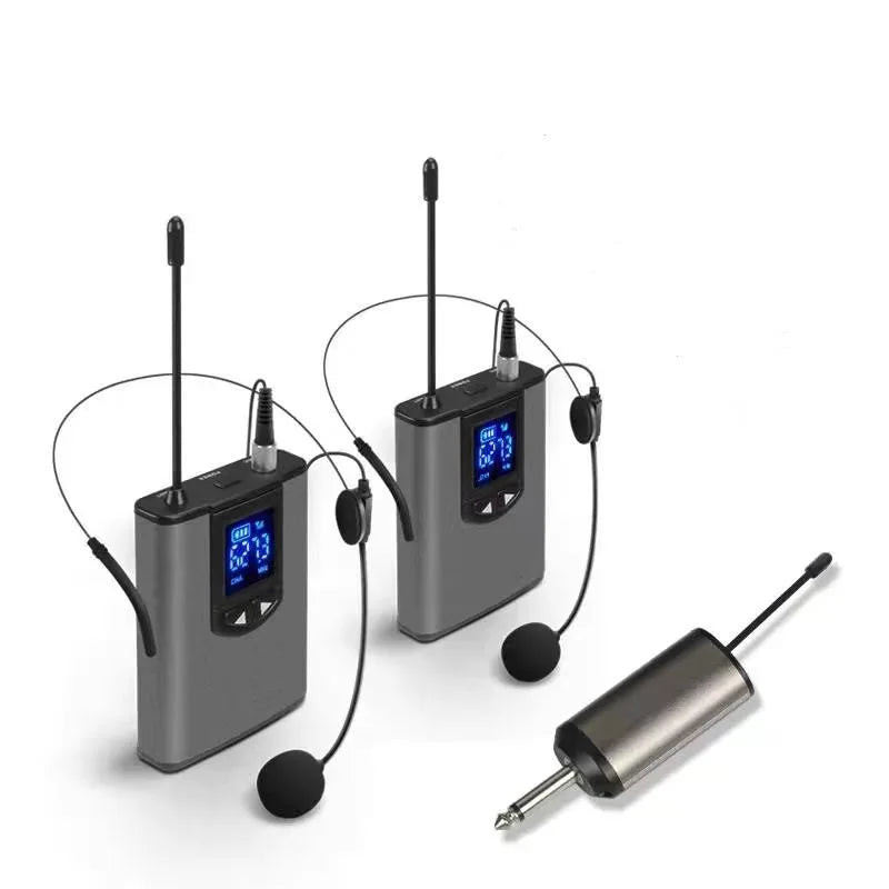 Wireless Microphone Lapel Headset Mini Portable Receiver Transmitter UHF Professional Public Speaking Plug And Play