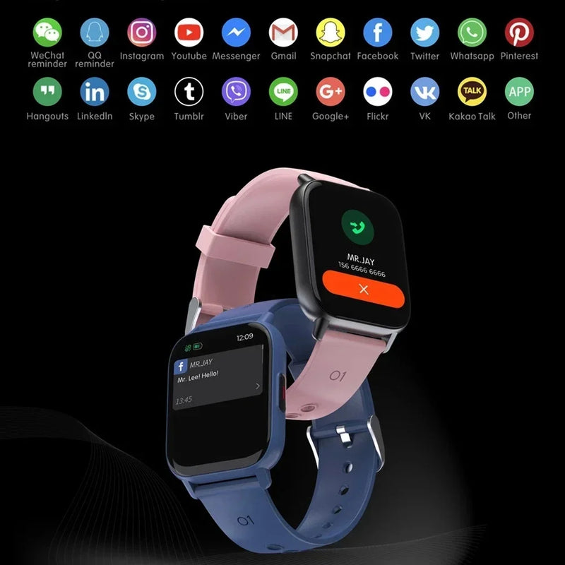 Xiaomi New 1.69 Inch Smart Watch Men Body Temperature Full Touch Smartwatch Women Accurate Oxygen Monitor Clock 2023 PK P8