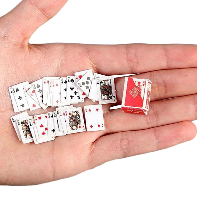 Small Mini Pokers House Portable Poker Chips Clear Playing Cards For Family Game Juegos de mesa