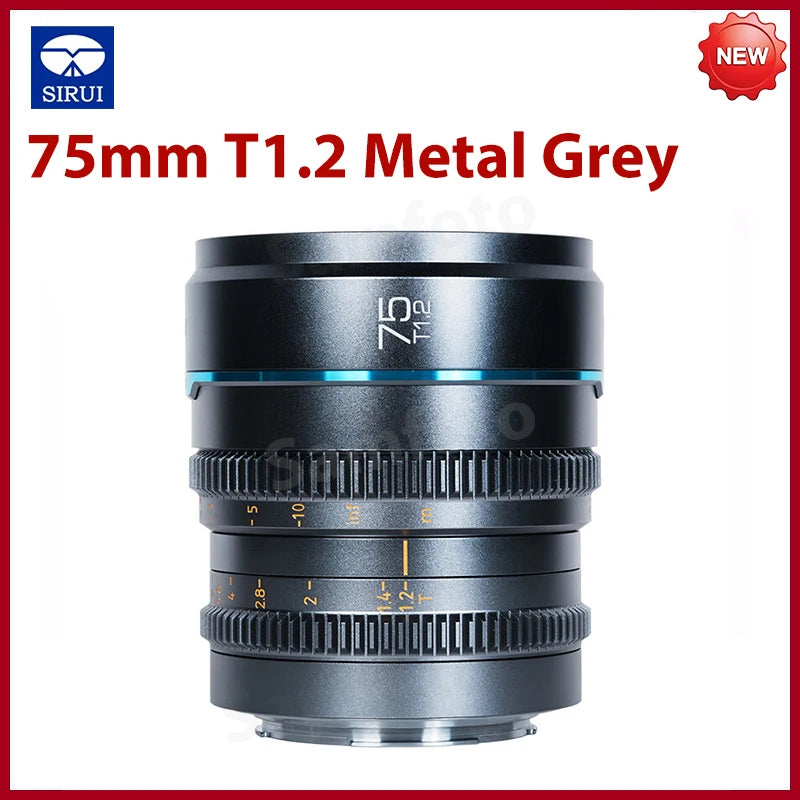 NEW ARRIVAL SIRUI Night Walker 16mm T1.2 75mm T1.2 S35 Cine Lens APS-C Large Aperture Lens for Sony E for Canon RF Fuji X L M4/3