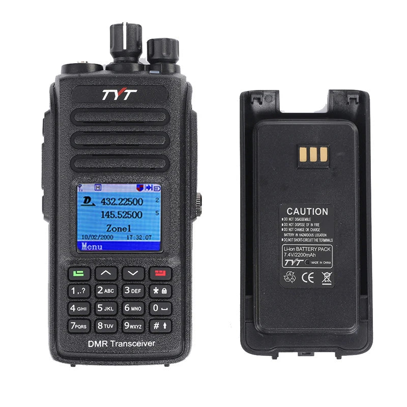 TYT MD-UV380/UV390 5-Watt IP67 Dual Band Digital Walkie Talkie, VHF/UHF DMR Radio Amateur (GPS option)