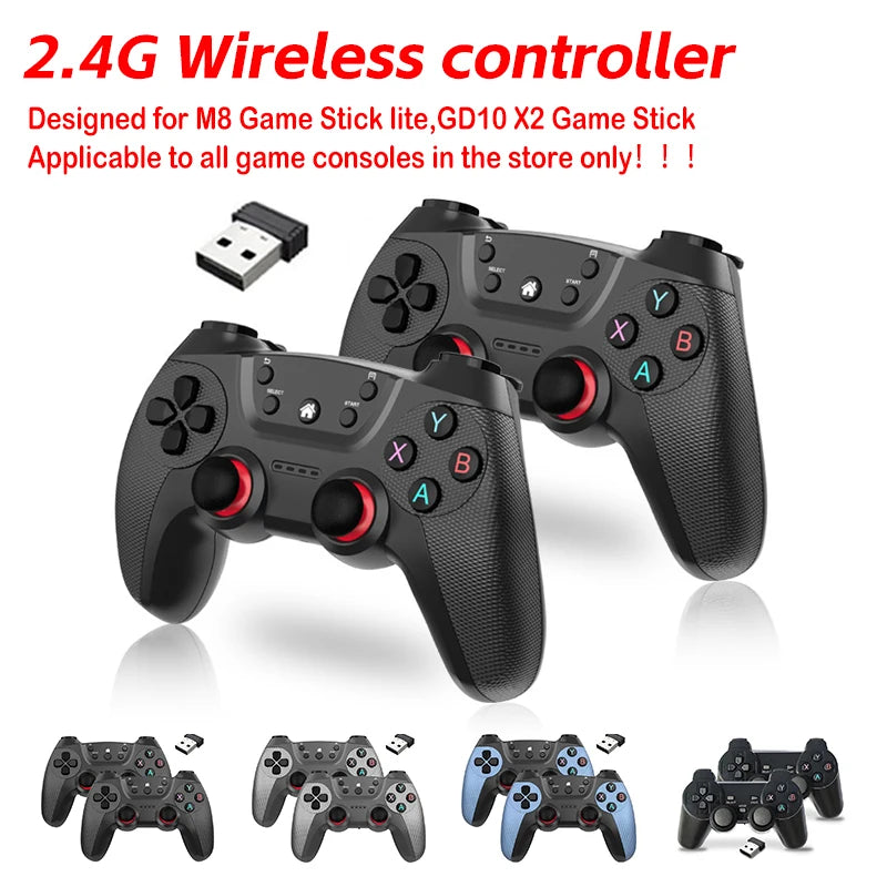 2.4G Game Controller Gamepad Wireless Joystick Joypad With receiver For M8/GD10/X2