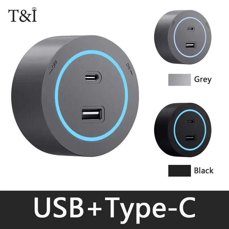 Rail Socket,UK EU US UN Standard Round Romovable Adapter Plug Home Kitchen Meeting Wall Mounted/embedded Track Outlet With Usb