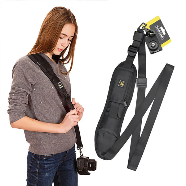 High Quality Shoulder Camera Strap Quick Carry Speed Sling Soft Shoulder Sling Belt Neck Strap For DSLR Camera Accessories