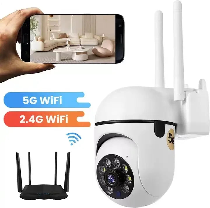 YIIOT app 2.4G 5G 2mp wireless 360-degree panoramic intelligent high-definition bulb lamp holder Monitoring camera